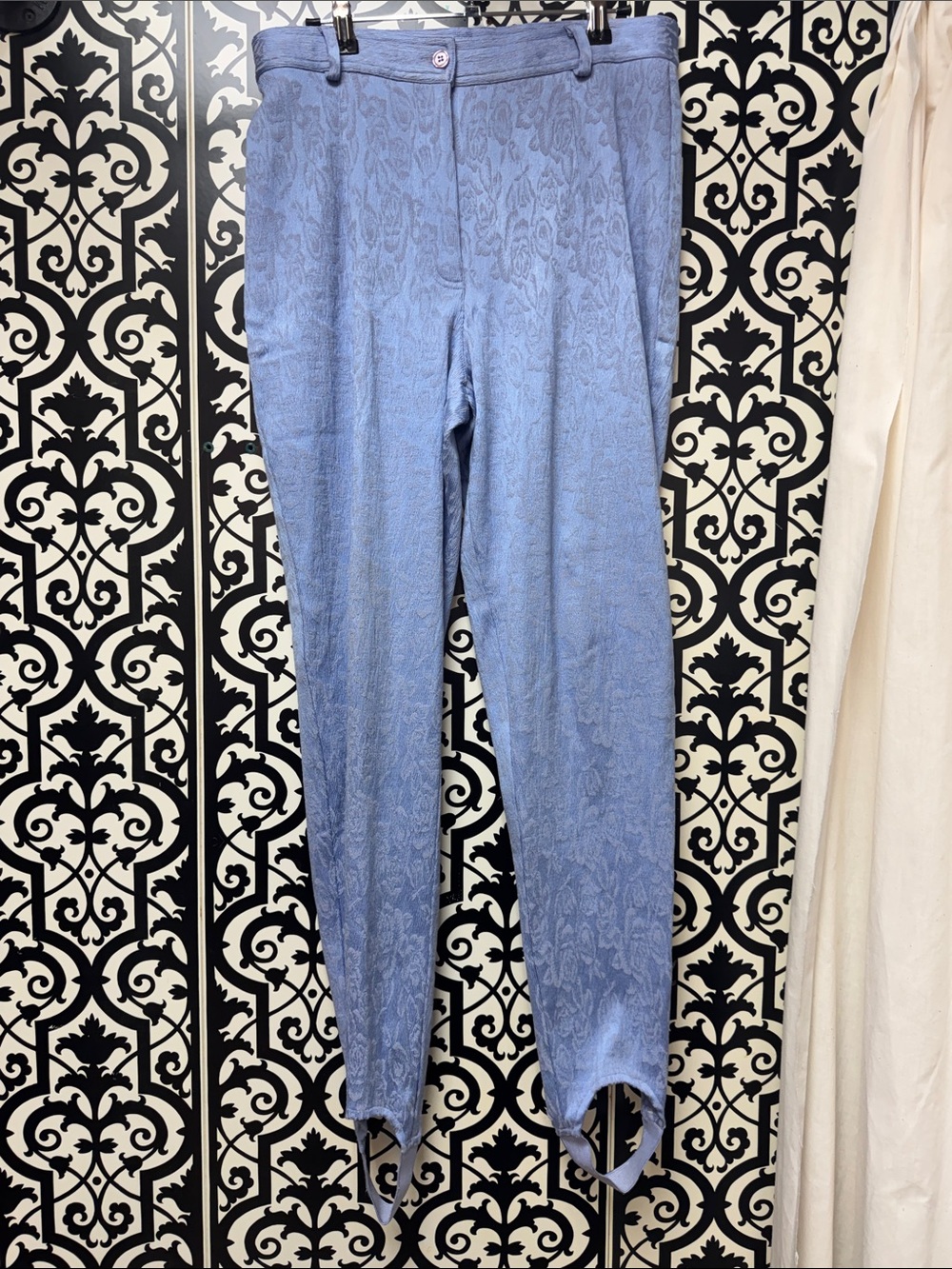 Vintage Together! Light Blue/Purple Periwinkle Jacquard Women’s Stir-up pants